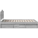  Konstrukcija postelje z vzglavjem Siva Sonoma 120 x 200 cm, (5000102134) | Shoptok.si