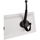 Kondela Stenski obešalnik, bela/črna, MDF/kovina, RAMAN | Shoptok.si