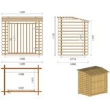  Ormar za bazen 1,20x0,89 m V.1,13 m | shoptok.hr