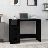  Radni stol s ladicama crni 102 x 50 x 76 cm konstruirano drvo | shoptok.hr