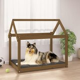 vidaXL Pasja postelja medeno rjava 101x70x90 cm trdna borovina Cene