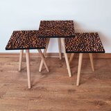 Hanah home 3Shp226 - brown brown nesting table (3 pieces) | ePonuda.com