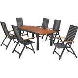 Gardenson VRTNA GARNITURA ASTROS aluminij barve grafita, naravne barve | Shoptok.si