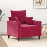  Fotelja crvena boja vina 60 cm baršunasta | shoptok.hr