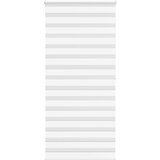 vidaXL zebra senčilo bela 110x200 cm tkanina širina 105,9cm poliester | Shoptok.si
