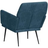 Fotelja Plava 62 x 79 x 79 cm baršunasta | Eponuda.com