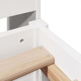 vidaXL Okvir kreveta bez madraca bijeli 135 x 190 cm masivna borovina | shoptok.hr