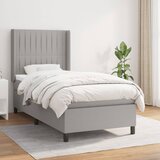  The Living Store Box spring postelja z vzmetnico svetlo siva 80x200 cm blago - Box Spring Postelja, (21449071) Cene