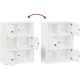 vidaXL Knjižna omara bela 60x24x76,5 cm inženirski les | Shoptok.si