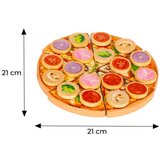 ECO TOYS drvena pizza s čičkom za rezanje od 27 elemenata | shoptok.hr