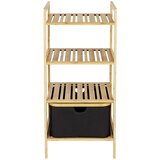 Wenko Črna/naravna bambusova kopalniška polica 44x93,5 cm Ecori – Wenko | Shoptok.si