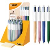 Bic izvlečni kemični svinčnik v 4 barvah v lesenem slogu, zaslon 30, (21656288) | Shoptok.si