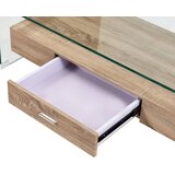 Stolić za kavu prozirni 98 x 45 x 31 cm od kaljenog stakla | Eponuda.com