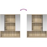  Kupaonski ormar s ogledalom Sonoma hrast 60 x 14.5 x 70 cm | shoptok.hr
