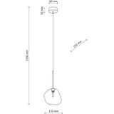 Brilagi Luster na sajli VULCANO 1xG9/8W/230V crna/zadimljeno-crna | Eponuda.com