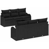  Sjedeća garnitura za vrt Crna 55 x 55 x 37 cm poliratan | shoptok.hr