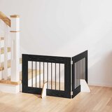  Vrata za pse s postoljem 2 pcs Crni hrast 80 x 60 cm | shoptok.hr