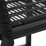  5-dijelni vrtni blagovaonski set od PVC ratana crni | shoptok.hr