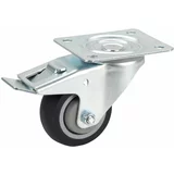 DÖRNER + HELMER zakretni kotač za transportna kolica (Promjer kotačića: 80 mm, Nosivost: 100 kg, S pločom i zaustavnikom)