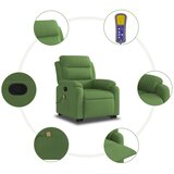  Masažni naslonjač na podizanje svjetlozeleni baršunasti | shoptok.hr