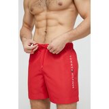 Tommy Hilfiger Kopalne kratke hlače rdeča barva | Shoptok.si