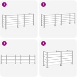  Ograda za kante za smeće Siva 315 x 85 x 115 cm Aluminij i WPC | shoptok.hr
