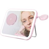 forcell Magnetna Polnilna Postaja 3-v-1 MagSafe in Qi2 z LED Ogledalom 15W, Roza, (5000275926) | Shoptok.si
