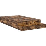  Krevet s prostorom za pohranu dimljeni hrast 120x200 cm | shoptok.hr