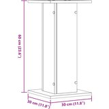 Stalci za biljke 2 kom 30 x 30 x 60 cm konstruirano drvo | shoptok.hr