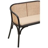 Premier Housewares Črna/v naravni barvi oblazinjena klop Cebu – | Shoptok.si
