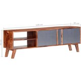 TV omarica siva 140x30x45 cm trden palisander | Shoptok.si