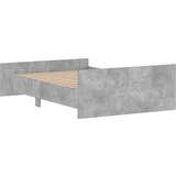  Kreveta s uzglavljem i podnožjem boja betona 120x190 cm | shoptok.hr