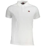 WHITE MEN'S SHORT SLEEVED POLO SHIRT