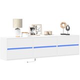 vidaXL Zidni TV ormarić s LED svjetlima bijeli 180 x 31 x 45 cm Cijene