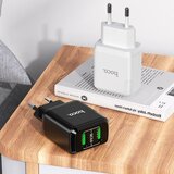 Hoco - Zidni punjač Charmer (N6) - 2xUSB-A, Q.C 3.0, 18W, 3.0A - crni | shoptok.hr
