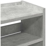 vidaXL Regal za čevlje betonsko siv 60x25x100 cm inženirski les | Shoptok.si