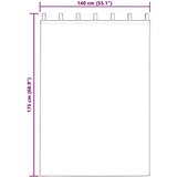 Zavjese sa zavjesama 2 pcs Bež Poliester | shoptok.hr