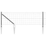 Euro ograda s špicama 25 x 0,4 m Čelik premazan PVC-om Siva | shoptok.hr
