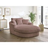 Bobochic Paris Rožnat fotelj iz rebrastega žameta Belem – | Shoptok.si