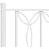 Metalni okvir za krevet s uzglavljem bijeli 140 x 190 cm | shoptok.hr
