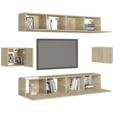  6-dijelni set TV ormarića boja hrasta sonome od iverice | shoptok.hr