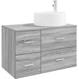  Set namještaja za kupaonicu 2 kom. Siva Sonoma | shoptok.hr