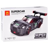  Tehnički blokovi Sportski automobil SIVI 166 dijelova + naljepnice ZA5743 | shoptok.hr