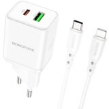  Punjač sa kablom 1m Type-C to iPhone/lightning BOROFONE BN7 PD20W+QC3.0 set white Cijene