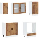  8-dijelni set kuhinjskih ormarića Kalmar konstruiranog drva | shoptok.hr
