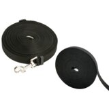 Lean_Toys Dolg povodec za treniranje s pritrdilnim trakom, črn, 5 m | Shoptok.si