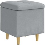  Ottoman s shranjevanjem Svetlo siva 40 x 40 x 45 cm blago, (5000302392) | Shoptok.si