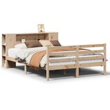  s regalom za knjige bez madraca 135x190 cm od borovine | shoptok.hr