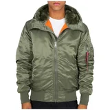 Alpha Jakne MA-1 HOODED Zelena