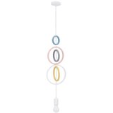  Dečji luster na sajli HOOPS 1xE27/20W/230V, prečnika 19 cm, šaren | Eponuda.com
